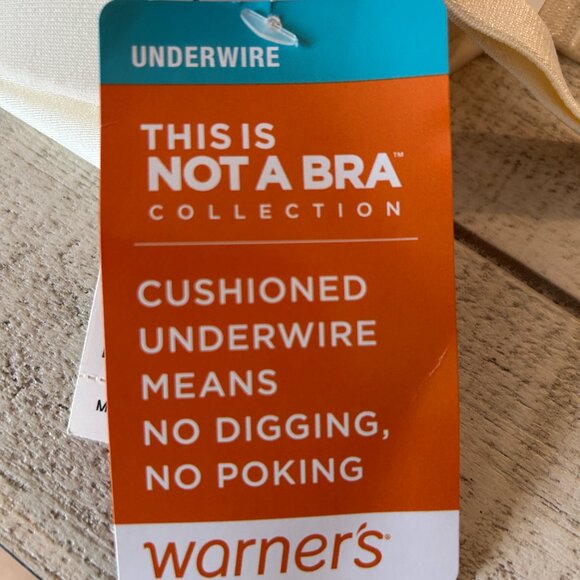 Women's Cushioned Underwire Bra By Warner's This is not a bra Collection 36D NWT - Picture 7 of 10